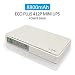Produktbild iLEPO Mini-USV Unterbrechungsfreies Stromversorgung, Versorgung 100V~240V AC-Eingang 5V/9V/12V/15V/15V/24V DC-Ausgang, 8800mAH Power Bank für drahtlose Router,Kamera,Telefonüberwachung (White)