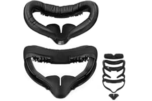 AMVR Coussin Facial pour Les Accessoires Q2, Remplacement du Coussin Facial en Mousse, avec Interface faciale de Fitness, Augmentation du Champ de Vision (Non Compatible avec Q3)