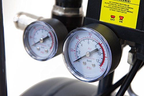 STAHLMANN Kompressor 24L AC3000-24 + 5-tlg Druckluft-Set - 8