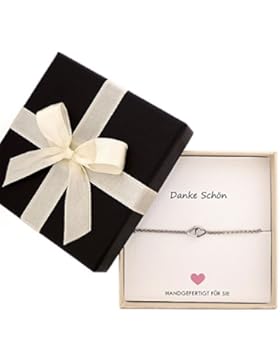 Sovats Damen Geschenk Feines Herz Kette-Armband (Danke schön!)
