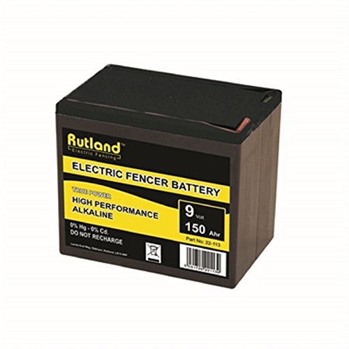 9v Electric Fencer Battery Rutland High Quality British Company (150Ah)