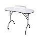 ZJchao Manicure Table Nail Technician Workstation Art Desk with Drawer + Carry Bag + Wrist Rest (White)