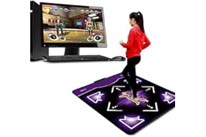 WUITOPUE Dance Mat Games for TV and PC, Electronic Musical Dance Pad Toys for 3-10 Year Old Girls, with 100 Dance Music, 60 Games, Adjustable Volume Dance Pad Christmas Birthday Gifts for Kids Girls (PC/TV)