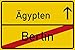 Produktbild vanva Berlin Ortsschild Ägypten Party Schild Urlaub Zubehör Dekoration Gadget Freund Freundin Geschenkidee Deko Reisebüro Männer und Frauen Geschenke Party Deko Fotobox Requisite