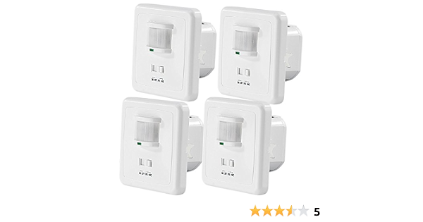 Revolt Lampe Klatschsensor 4er Set Automatische Lichtschalter Mit Pir Und Akustik Sensor Amazon De Baumarkt 
