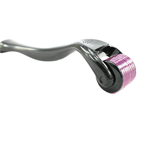 EZGO Derma Roller Professional 540 Microneedles 0.5mm Titanium Needle Roller for Body,Face, Under Eye Scar Aging/Wrinkles Pregnancy Lines Treatment Skin Acne Pimple Light Scar