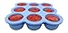 KIDDO FEEDO Silicone Baby Food Freezer Tray with Clip-on Lid Makes Storing Baby Food, Ice Cubes, Herbs, Juice & More Easy Peasy! - BPA Free - Free eBook by Author/Dietician - Lifetime Guarantee, Blue
