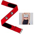Wjelet Heart Rate Monitor Chest Strap Replacement for Garmin Chest Strap, Myzone Belt Compatible with Myzone MZ 1, Adjustable HR Monitor Chest Strap for Polar H10 H9 H7, Wahoo, CooSpo
