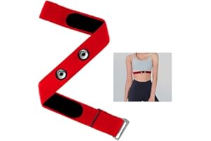 Wjelet Fascia toracica di ricambio per cardiofrequenzimetro, regolabile, compatibile con Garmin, Myzone MZ-1, Polar H10, H9, H7, Wahoo, CooSpo
