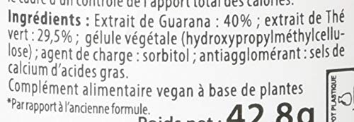 Juvamine BRULE GRAISSE - THE VERT GUARANA 1600mg, MAXI FORMAT 120 gélules