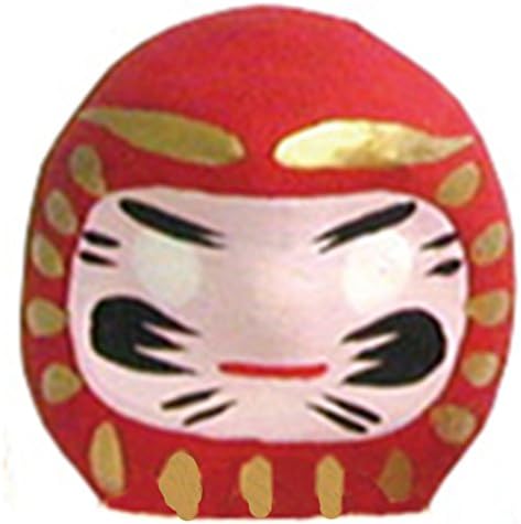 WA ZAKKA Miniature Daruma Doll (Japanese Good-Luck Charm) Red