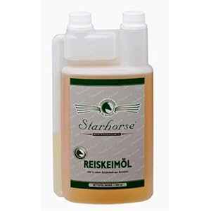 Starhorse Reiskeimöl für Pferde 1 Liter Dosierflasche