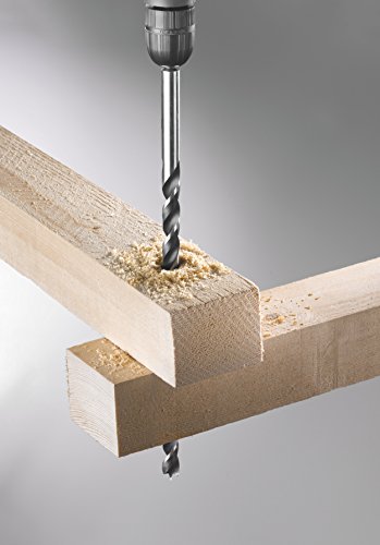KRAFTIXX Holzbohrersatz, Balkenbohrer 6, 8 und 10 mm, Gesamtlänge 250 mm, Arbeitslänge 185 mm, 3 teilig, 1 Stück, 511890 - 2