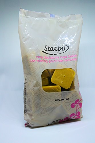 Stripless Gold Hard Wax with Titanium Dioxide Tablets Starpil, 1kg