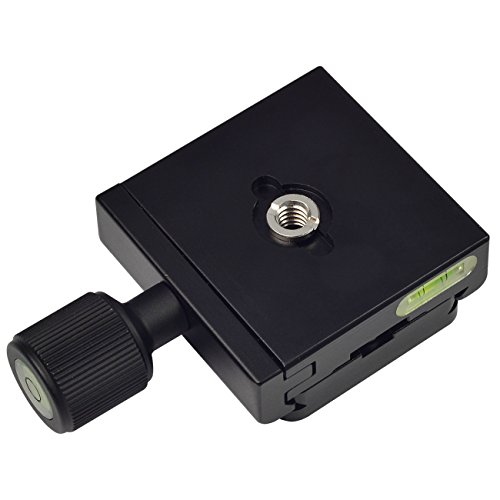 MENGS® CL-50S Placa de Liberación Rápida + abrazadera para Trípode de cámara Rótulas