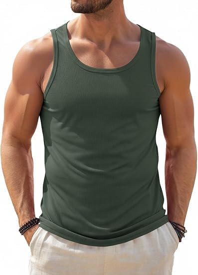 Runcati Camiseta sin mangas para hombre, sin mangas, para gimnasio, fitness, entrenamiento, culturismo, camiseta de axilas, camiseta de verano para correr