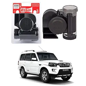 Oshotto Stebel N. Compact Pressure Twin Air Horn Compatible with Mahindra Scorpio (Black)