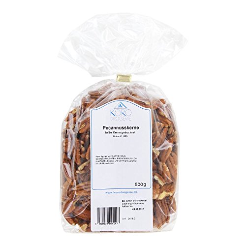 Preisvergleich Produktbild Pekannüsse Pekannusskerne Unbehandelt Ungeröstet Naturbelassen 500 g Packung KoRo Drogerie