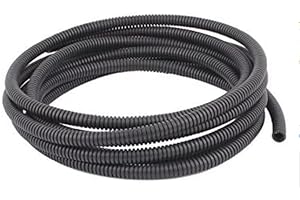 Toolzia Corrugated Hose, 5m/16.4Ft Flexible Conduit Corrugated Electric Wiring Tubing Pipe for Protecting Electrical Cables (20mm)