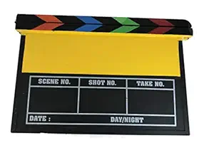 Movie Director CLAP Board Clapper Clapboard Action Board Black Wooden