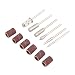 Produktbild 6 Arten Nail Art Bohrer Set 6 STÜCKE Schleifbänder Elektrische Schneiden Drehzubehör Polierwerkzeuge Pediküre Nagel Liefert - Silber