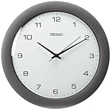 Seiko Wall Clock Silver-Tone Metallic Case