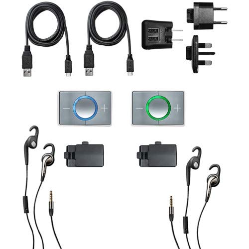 Ceecoach 2 Duo Bluetooth Kommunikation Und Gegensprechanlage Für Reitsport, Wintersport, Industrie, White