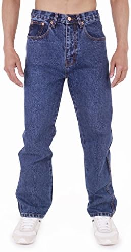 Mens Aztec Heavy Duty Basic Straight Leg Regular FIT Jeans