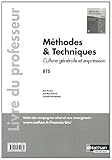 Image de Méthodes et techniques - Culture générale et expression.