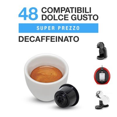 spécifications Dolce Gusto 144 Capsules Café Compatibles Italian Coffee mélange décaféiné (3 boîtes de 48 capsules)