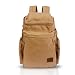Produktbild FANDARE Retro Laptop Notebook Geeignet für bis zu 16 Zoll Damen Herren Schulrucksack für die Schule Rucksack Wanderrucksack Daypack Leinwand Khaki