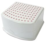 Tippitoes Step up Stool - White/Pink
