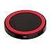 Produktbild WeieW Home Praktische Artikel Qi Wireless Power Charger, Tragbare Mini Lade Pad Platte Qi Station für Samsung Galaxy S3 S4 S5 rot