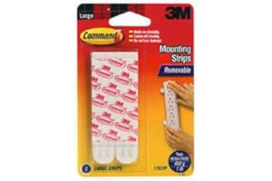 Command 3M Tiras Gandes para Reemplazo ( 1 Paquetes con 6 Tiras)