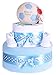My First Football Footy Star Foot Ball Blue boys nappy cake baby shower hamper gift set