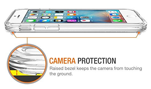 iPhone 6/6S Case, ACEPowerÂ® Crystal Clear Shock Absorption TPU Bumper Drop Protection and Premium Clear Hard Back Case[Scratch Resistant] for Apple iPhone 6 6S - Crystal Clear