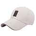 Produktbild ZYHstore Unisex 100% Baumwolle Köper Plain Baseball Snapback Kappe Mütze mit Verstellbar Gurt Niedriger Profil Polo Style Einstellbar Hut für Herren & Damen