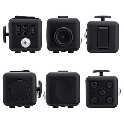 UGOU Fidget Cube 6 Sides Dice Ansiedad Stress Relief Almacenamiento stuffer Alivia el estrés para niños y adultos Regalo de...
