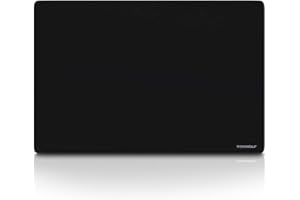 TITANWOLF - Grande Tappetino Mouse da Gioco - XXXL Oversize Mousepad - Dimensione 900x600mm - XXL Formato Oversize da scrivania e Tavolo - per Mouse e Tastiera - Alpha Nero