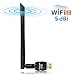 Produktbild ANEWKODI Wlan Stick 600Mbit/s, 5dBi Antenna, Dualband(5G/433Mbps + 2.4G/150Mbps) Wireless USB Wifi Adapter, 802.11 ac/n/g/b/a USB Wifi Dongle für PC, für Windows 10/8.1/8/7/XP/Vista (32/64bits) MAC OS