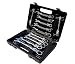 Produktbild 12tlg. Gelenk Ring Maulschlüssel Ratsche Ratschenringschlüssel Gabelschlüssel Ratschen Knarren Gelenkschlüssel Schlüssel Werkzeug Set SET 6-19mm Satz