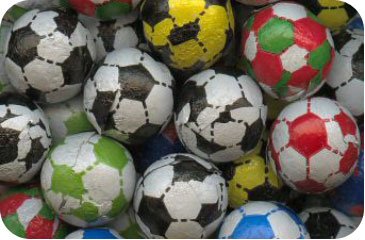 Preisvergleich Produktbild CANDY Chocolate Footballs (500g bag) (pack of 105)