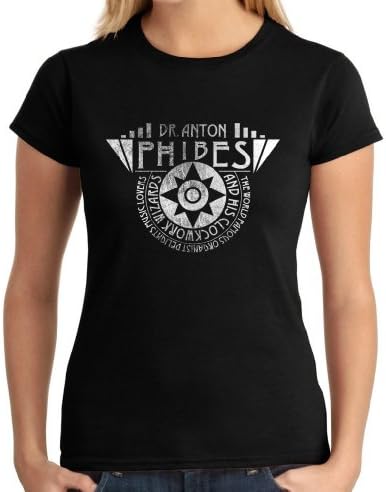 Abominable Dr Phibes Metallic Ladies T-Shirt