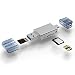 Produktbild USB 3.0-Kartenleser, Kartenleser Speicherkartenadapter Hochgeschwindigkeitslesung Dual-Karten-Simultanlesung Geeignet für Typ-C-Schnittstelle Handy Tablet