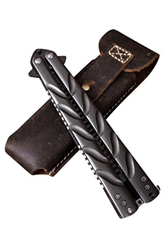 Rumble59 Rockabilly Butterfly Kamm mit Ledertasche - 2