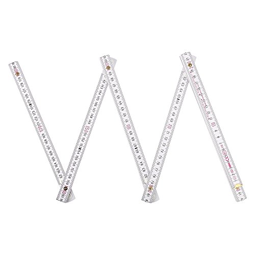 OTWIS Meterstab 2 Meter ✓ Zollstock Zollstab Metermaß Holz-Gliedermaßstab Gliedergelenkstabmaß Doppelmeter Schmiege ✓ werbefrei deutscher Hersteller - 4