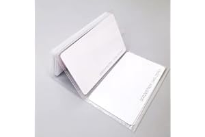 YAVIS 50pcs Carte RFID 125KHz Proximité ID Smart Card Tag 0.8 mm d'épaisseur TK4100 / EM4100 / EM4200 Lecture Seulemen Carte pour Système de Contrôle d'accès, Blanc