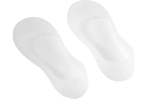 LV. LIFE Chaussettes en Silicone, hydratantes Silicone Pleine Longueur pour Les Femmes Chaussette Hydratante Antidérapantes Anti-Fentes Le Pied attelle de cheville chaussettes silicone sécher Blanc (L)