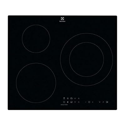 Electrolux CIT60331CK - Table de cuisson à induction - 3 plaques de cuisson - Niche - largeur : 56 cm - profondeur : 49 cm - noir - avec bord droit