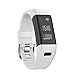 Produktbild samLIKE Ersatz Soft Silikon Armband Sport Strap WristBand Zubehör für Garmin Vivosmart HR + (Weiß)